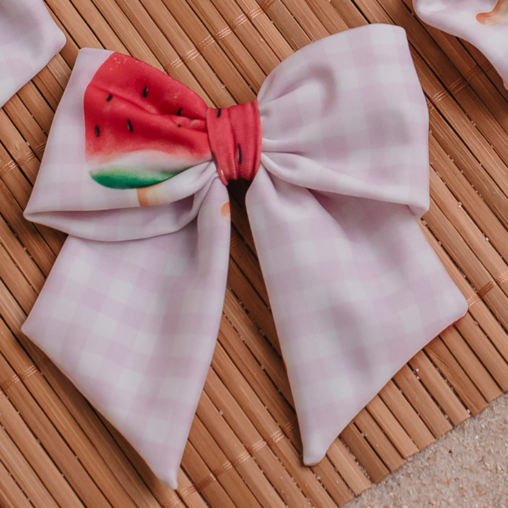 Meia Pata Beach Watermelon Bow Hair Clip