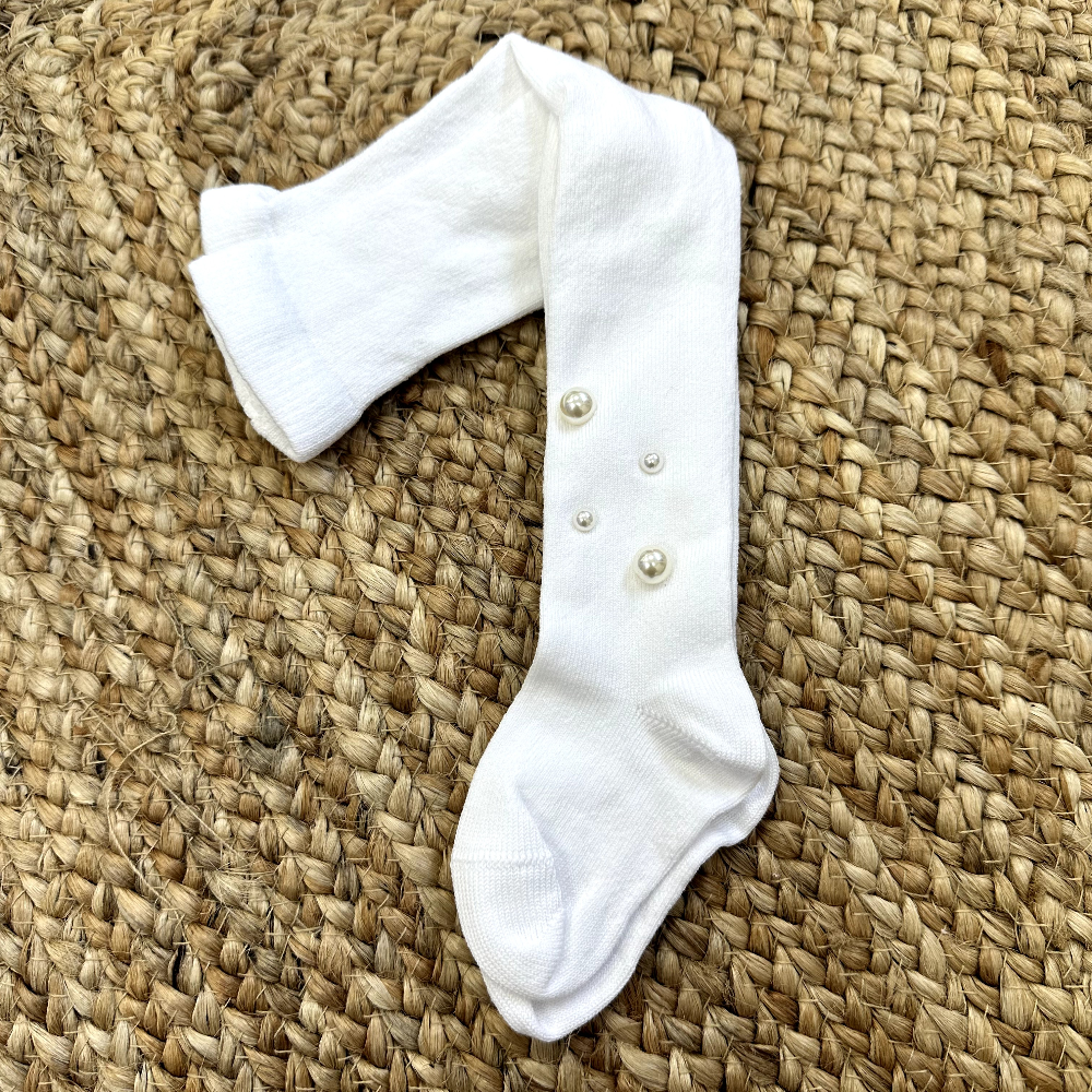 Meia Pata White Pearl Tights