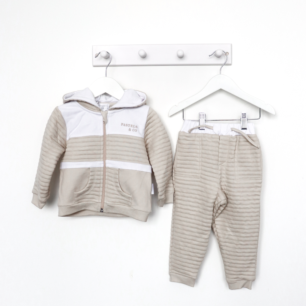 Pastels & Co Boys Beige Tracksuit