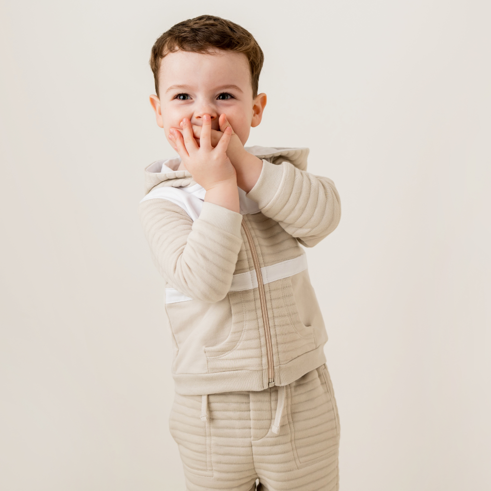 Pastels & Co Boys Beige Tracksuit