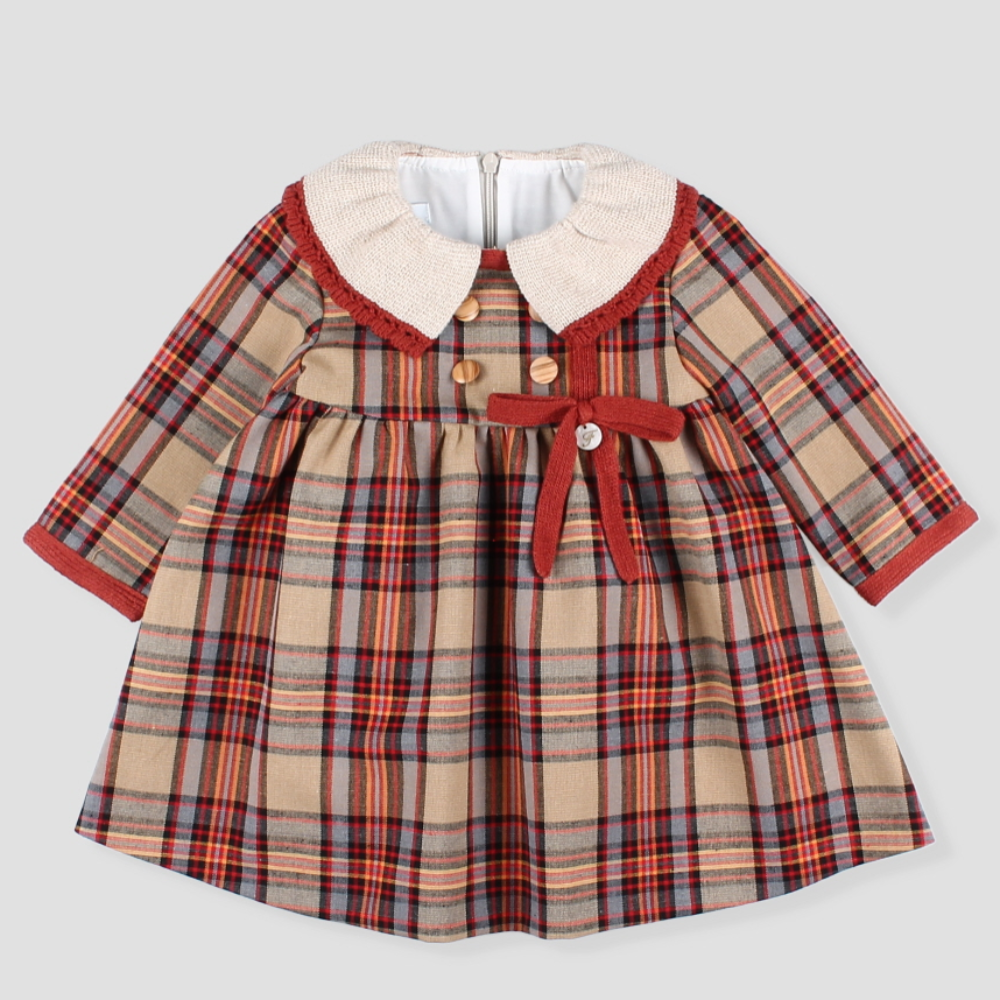 Foque Girls  Autumn Check Dress
