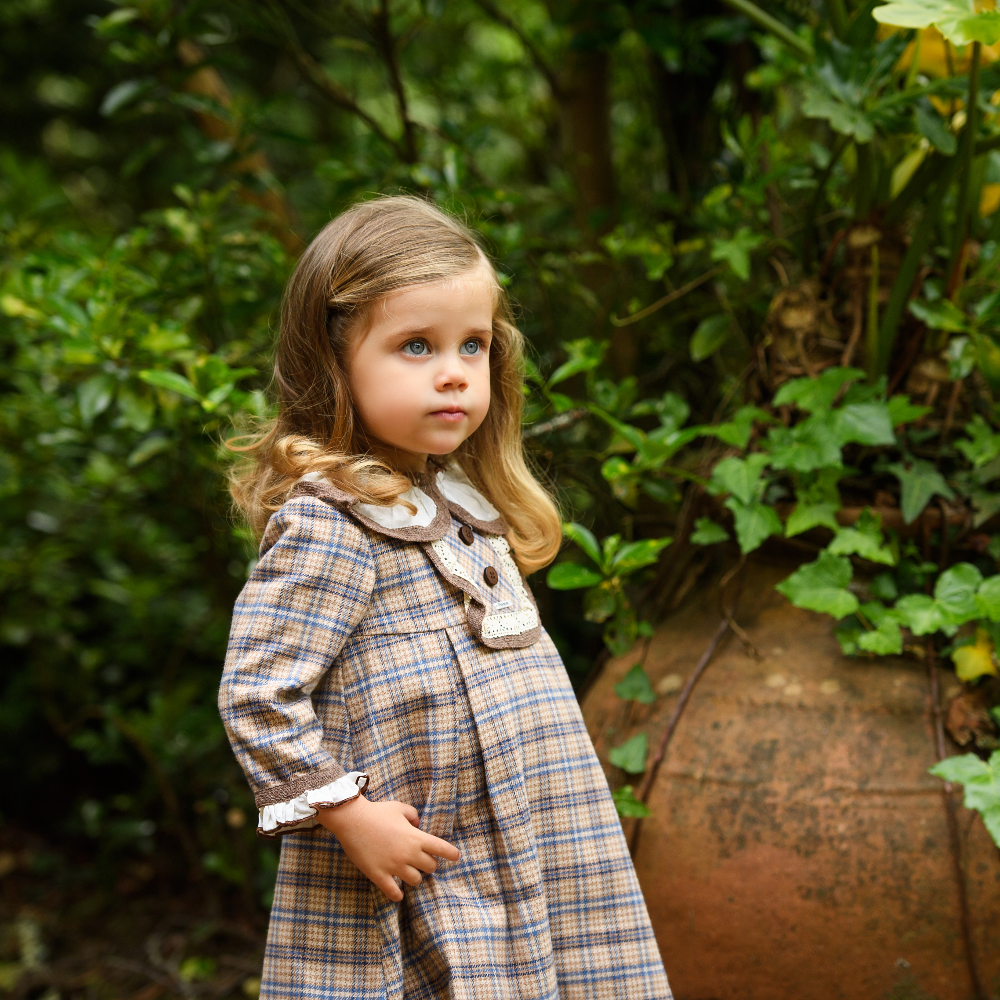 Foque Girls Anna Check Dress