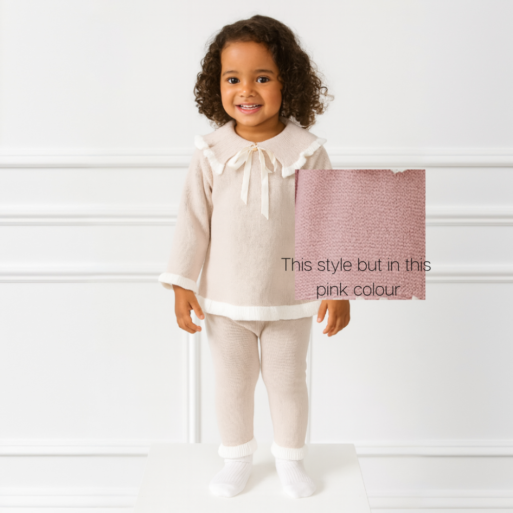 Exclusive Girls Pink Bow Artesania Granlei Set