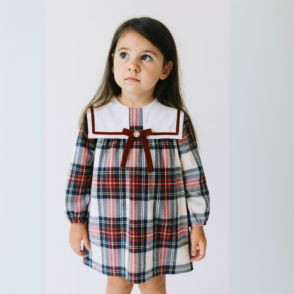 Fofettes Girls Tartan Dress