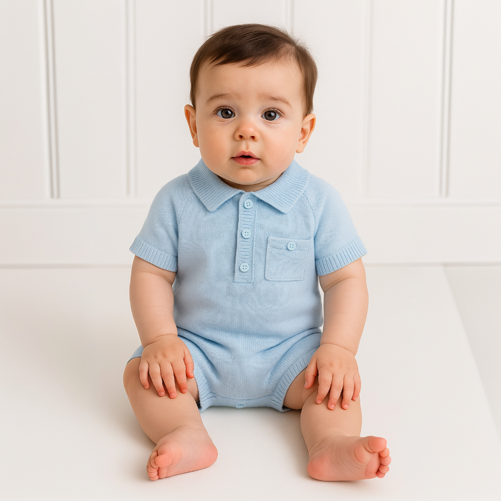 Pex Boys Blue Louis Romper