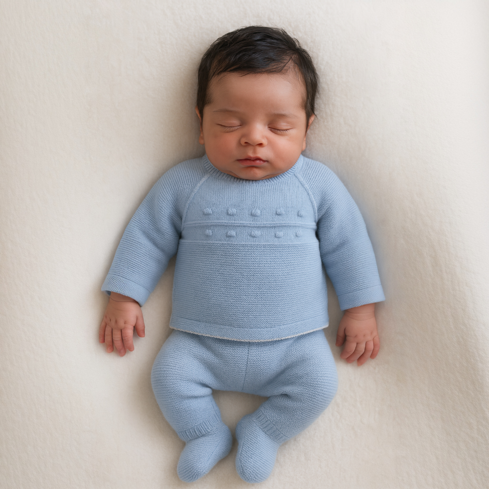 Pex Boys Blue Benjamon Knitted Set