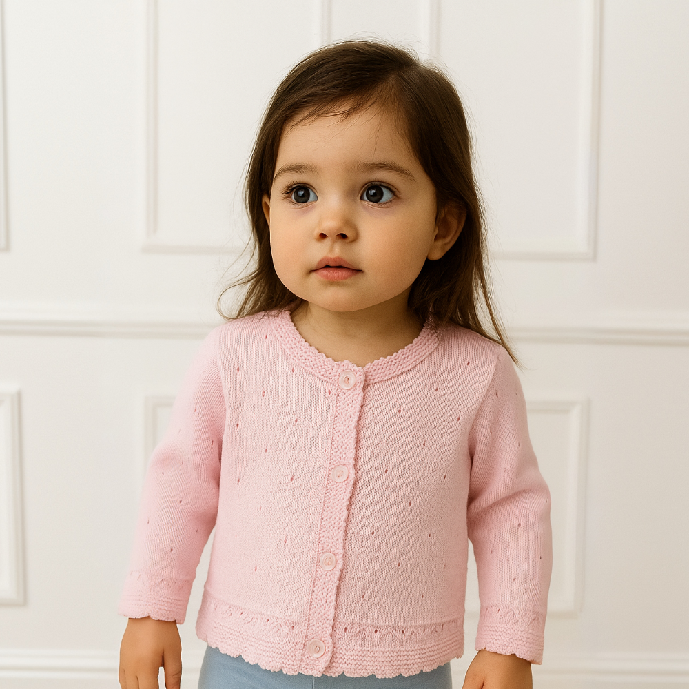 Pex Girls Miranda Pink Cardigan