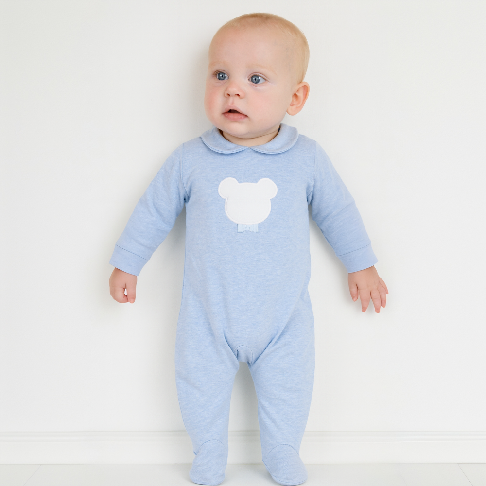 Pex Boys Blue Bear Sleepsuit