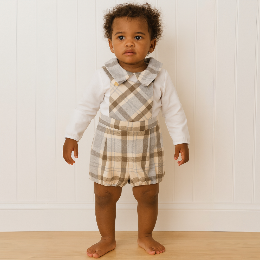 Pex Boys Finn Dungaree Short Set