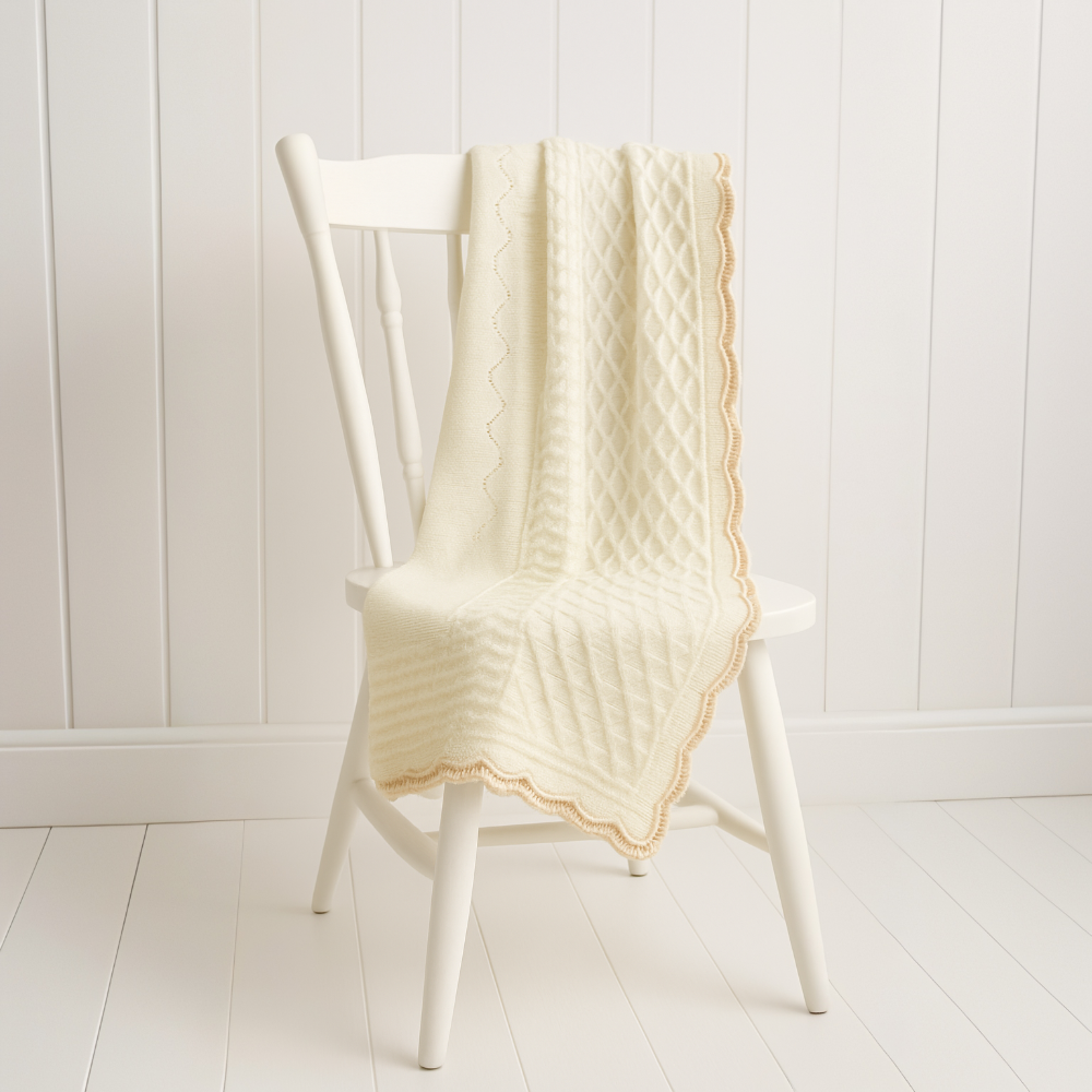 Pex Ivory Blanket/ Shawl