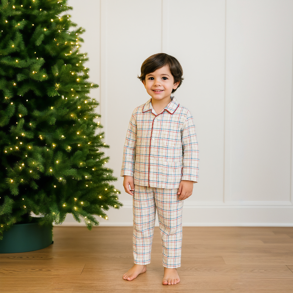 Tutto Piccolo Boys Red Check Pyjamas