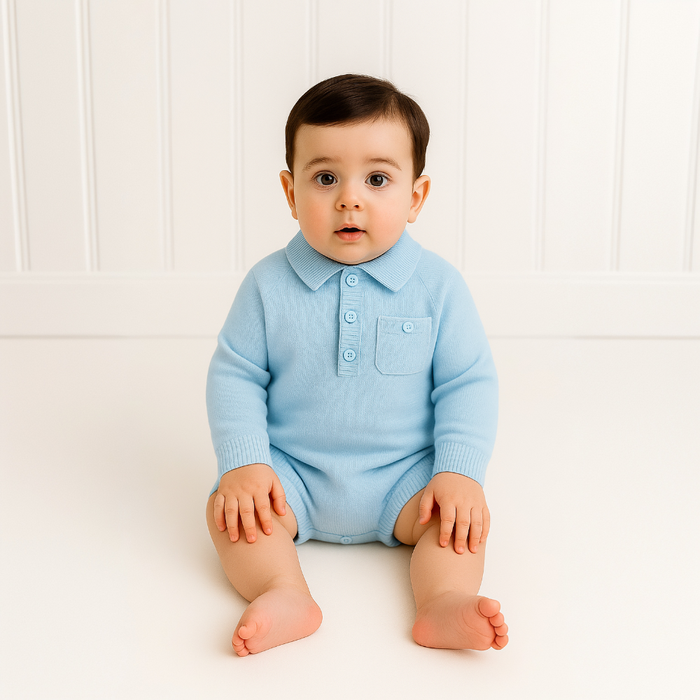 Pex Boys Blue Louis Romper