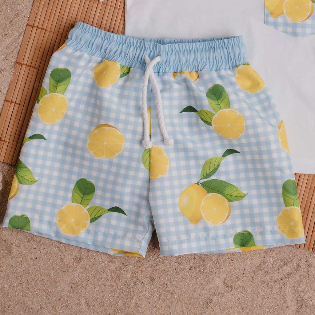 Meia Pata Boys Lemons Swimming Shorts