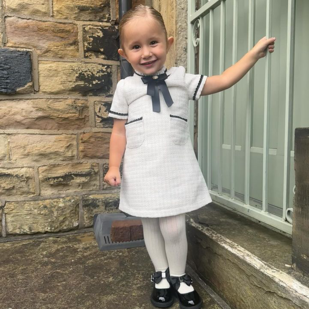 Fofettes Ivory Bow Dress