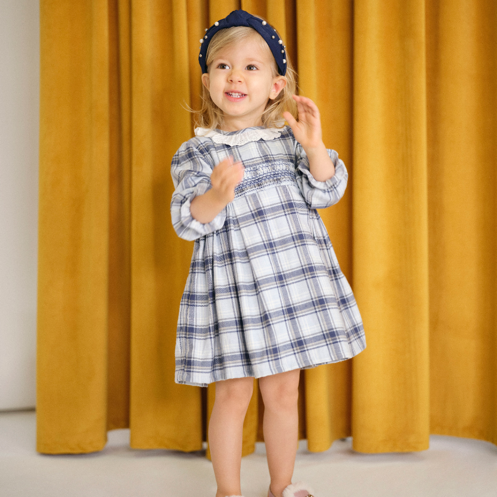 Deolinda Girls Madrid Navy Dress