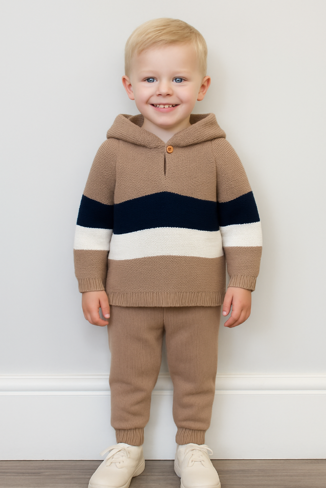 Artesania Granlei Boys Hooded Knitted Tracksuit