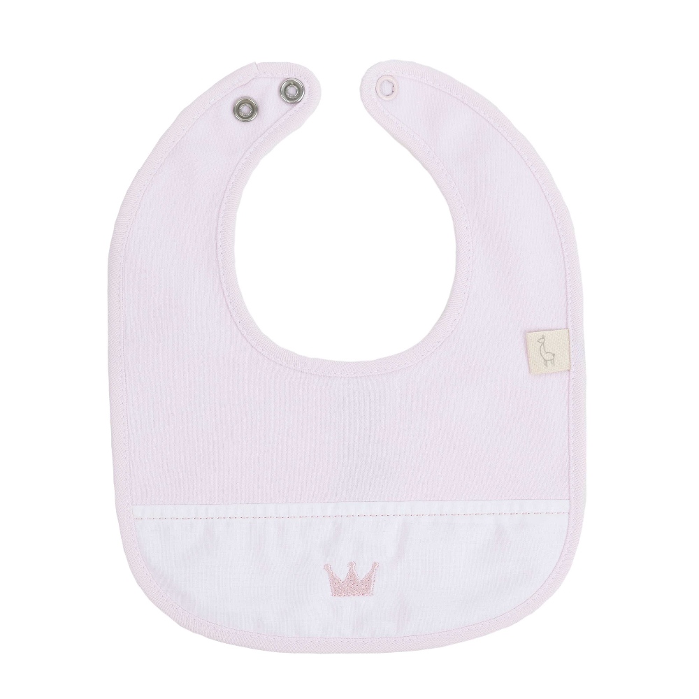 Baby Gi Girls Pink Royal Collection Bib