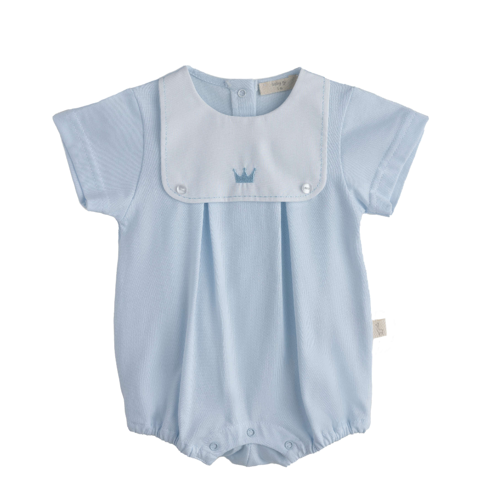 Baby Gi Boys Blue Royal Collection Romper