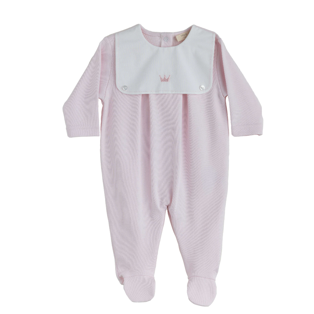 Baby Gi Girls Pink Royal Collection Sleepsuit