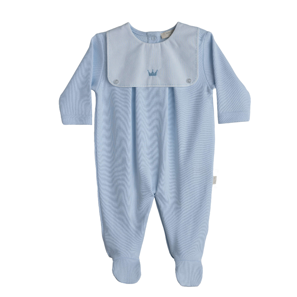  Baby Gi Boys Blue Royal Collection Sleepsuit