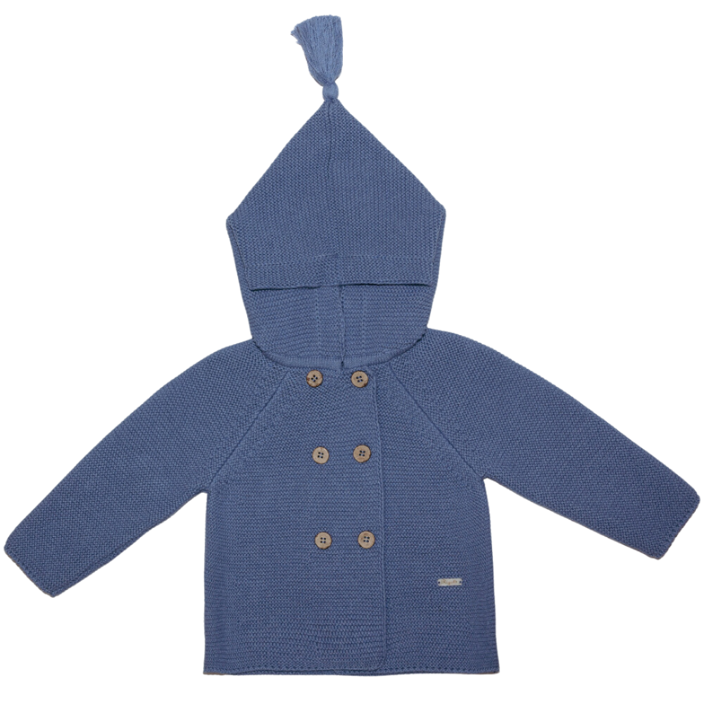 Rigola Boys Blue Hooded Knit Cardigan