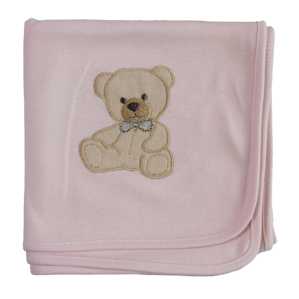 Baby Gi Sweet Teddy Pink Blanket