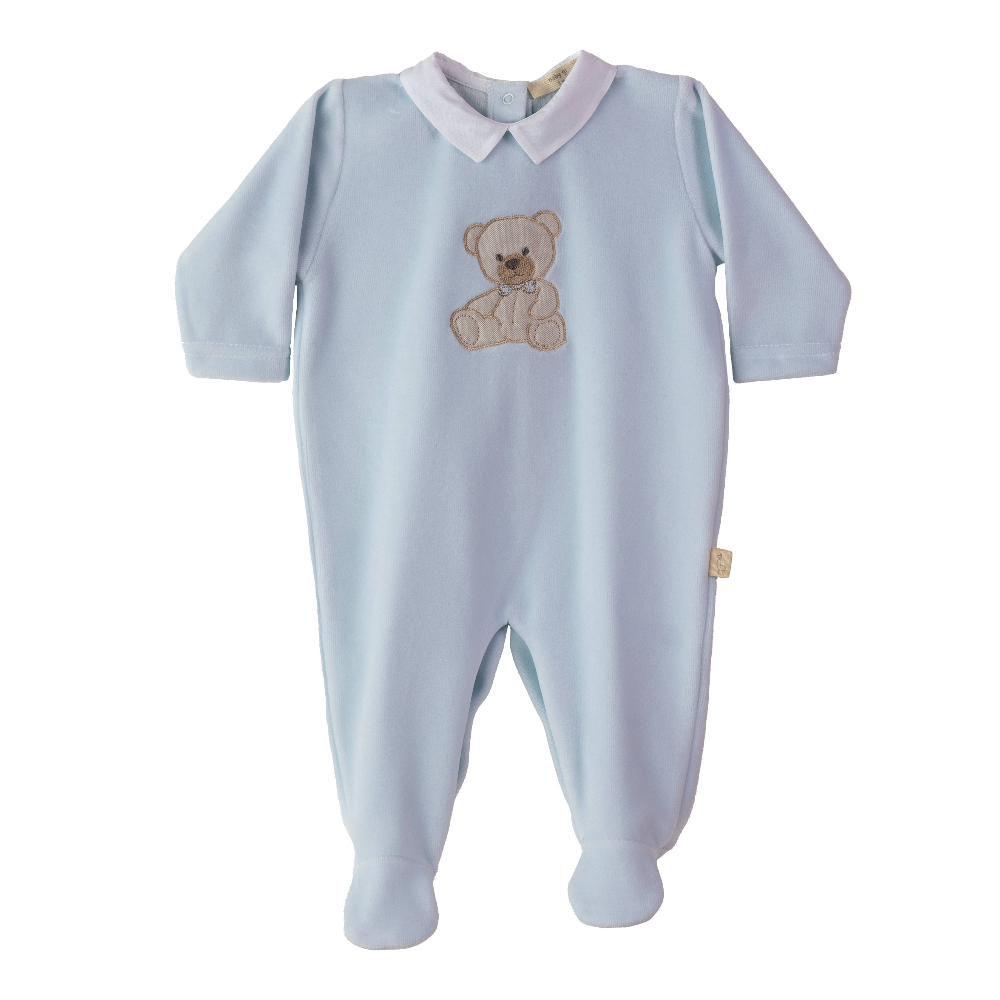 Baby Gi Sweet Teddy Blue Sleepsuit