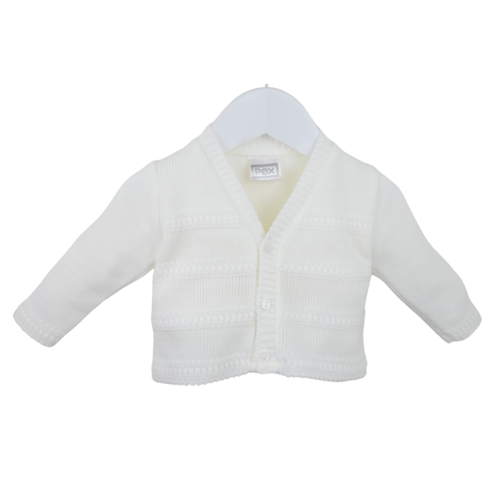  Pex Boys White Cardigan