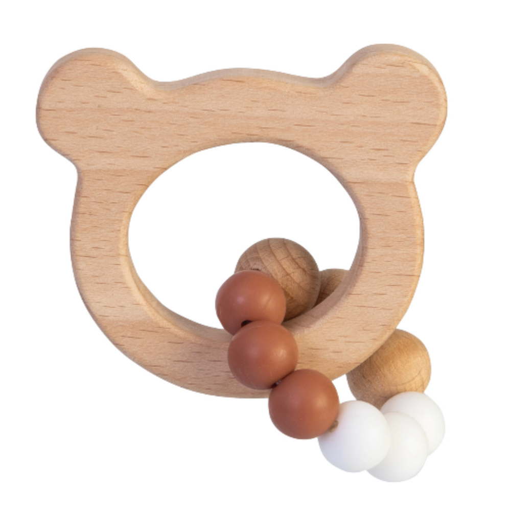 Bam Bam Wooden Bear Teether