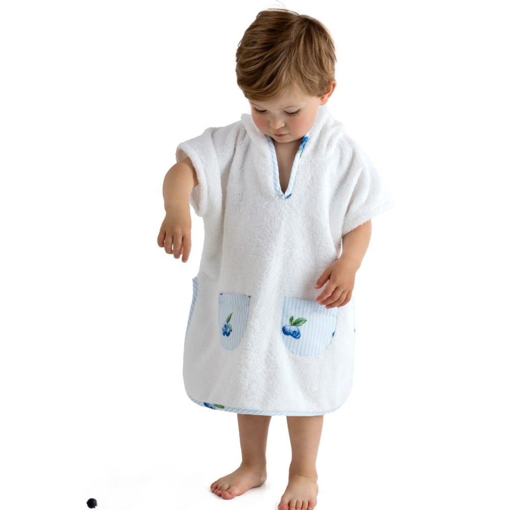 Meia Pata Boys Blueberries Beach Poncho