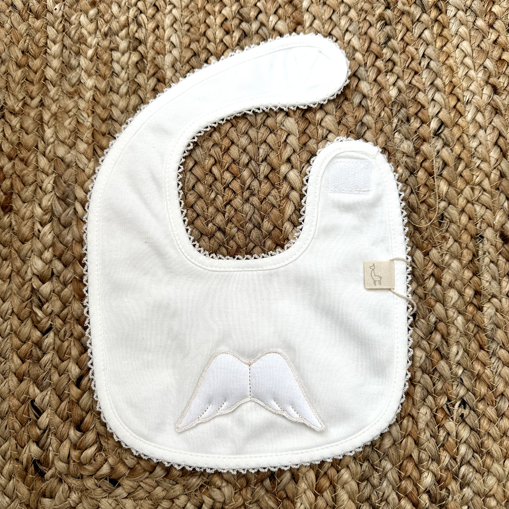 Baby Gi Cream Angel Wings Bib