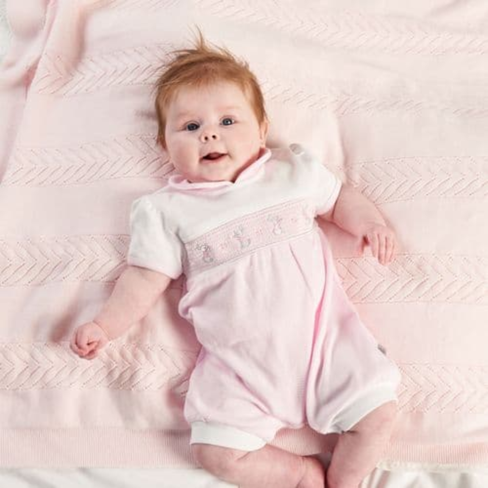 Dandelion Girls Pink Bunny Romper