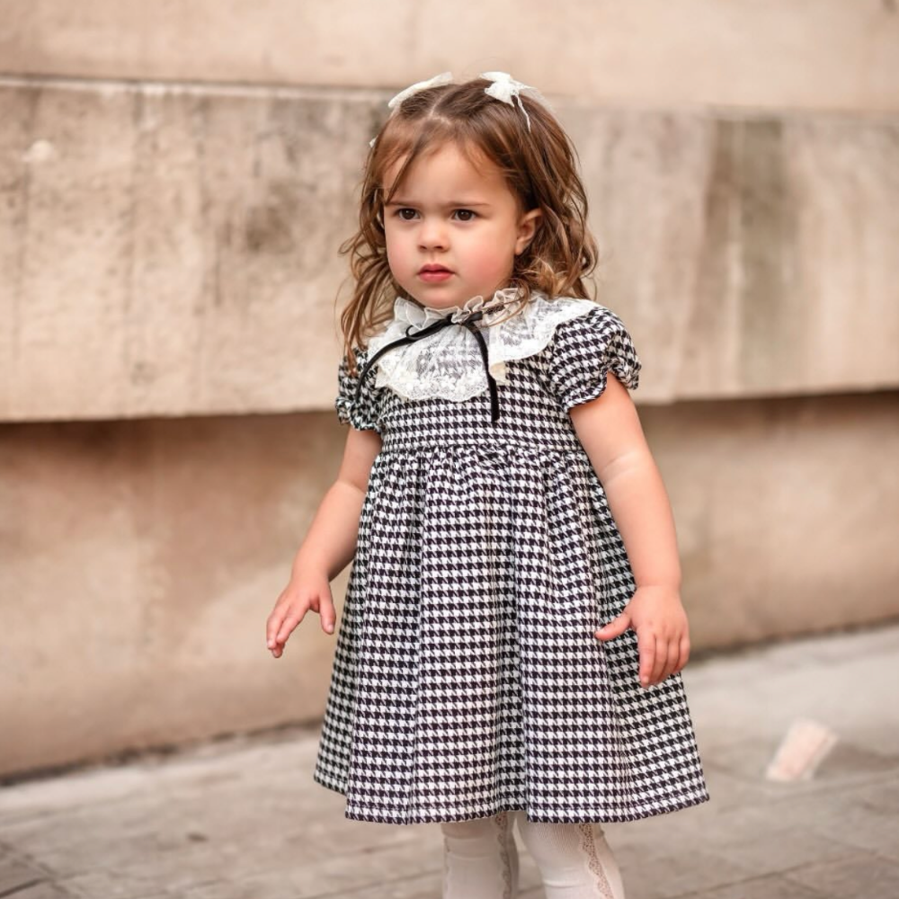 Fofettes Girls Houndstooth Dress