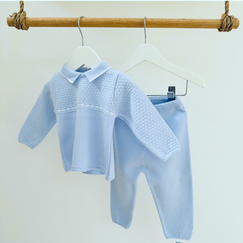 Baby boy knitted tracksuit sales