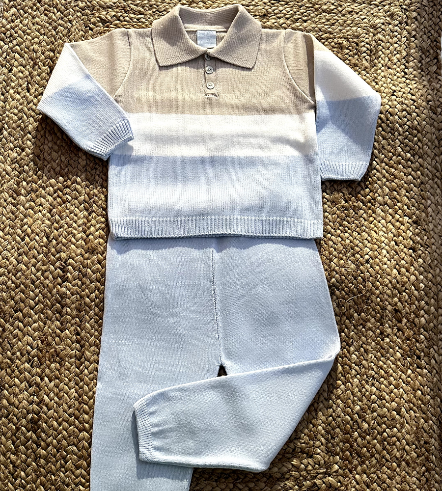 Artesania Granlei Boys Block Knitted Tracksuit