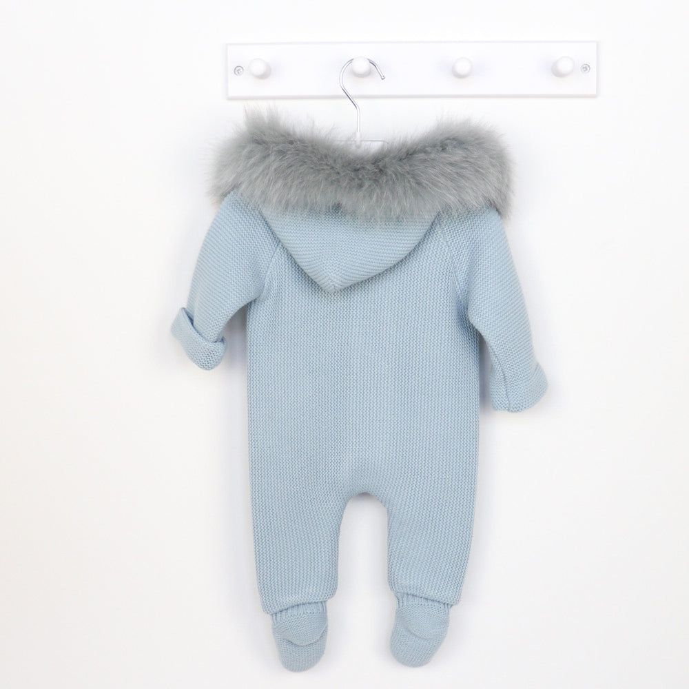 Pangasa Powder Blue Fur Pramsuit