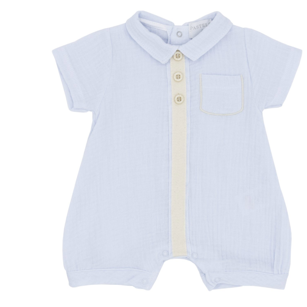 Pastels & Co Boys Blue Romper