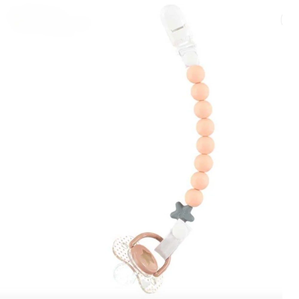 Nibbling Pluto Dummy Clip in Peach