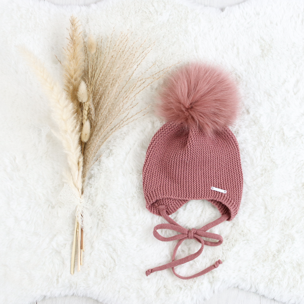 Pangasa Rose Fur Tie Hat