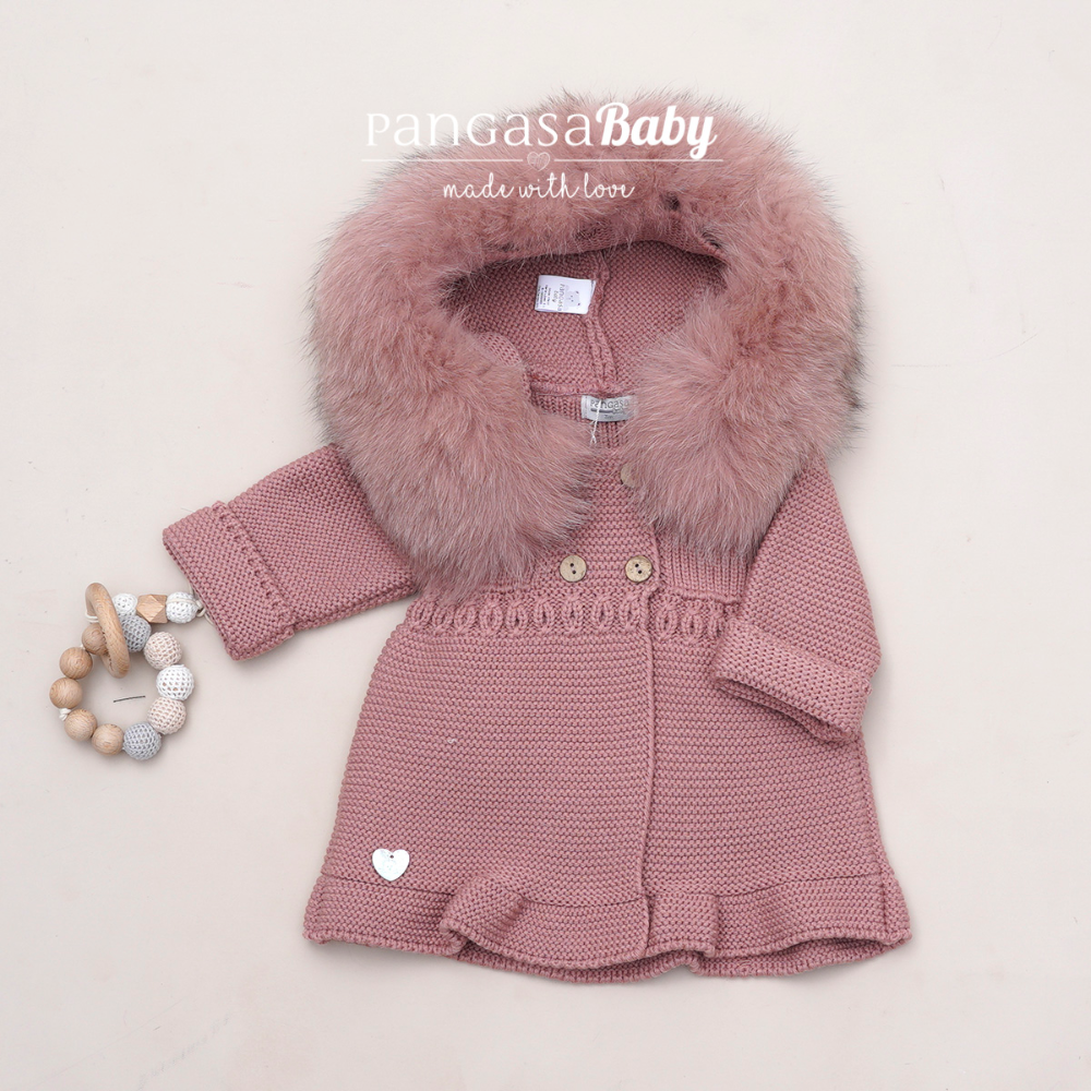 Pangasa Rose A-line Faux Fur Jacket