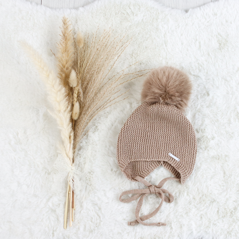 Pangasa Sand Faux Fur Tie Hat