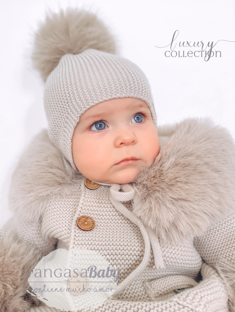 Pangasa Camel Faux Fur Jacket The Wardrobe Childrens Boutique