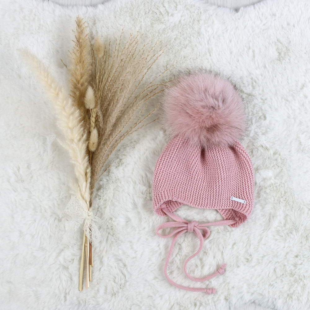 Pangasa Powder Pink Fur Tie Hat