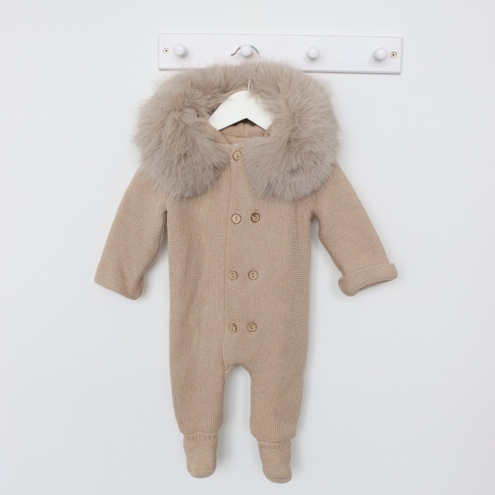 Pangasa Sand Faux Fur Pramsuit
