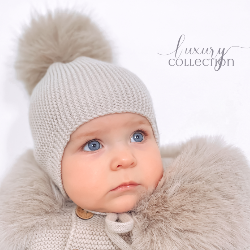 Pangasa Camel Faux Fur Tie Hat
