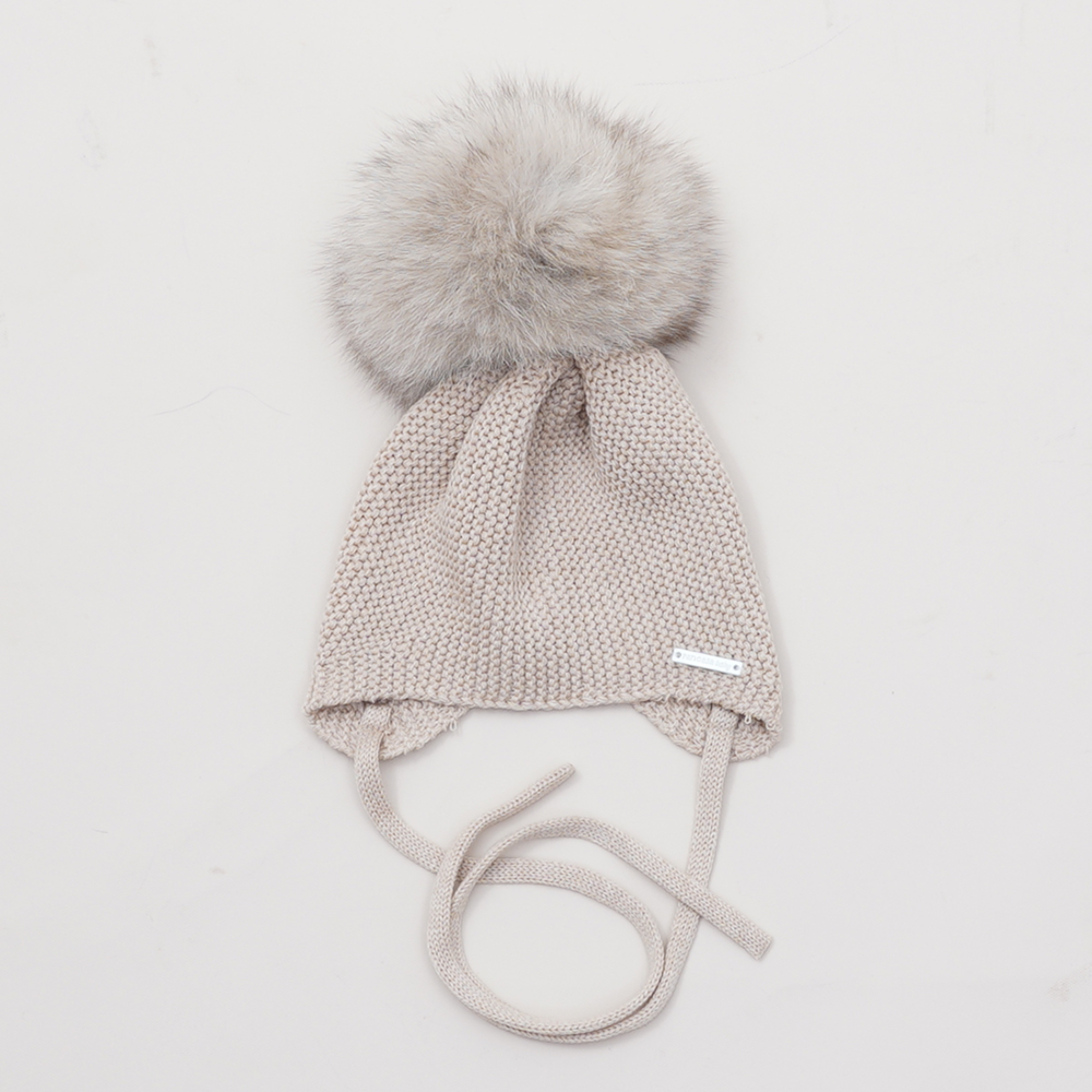 Pangasa Fur Tie Hat camel