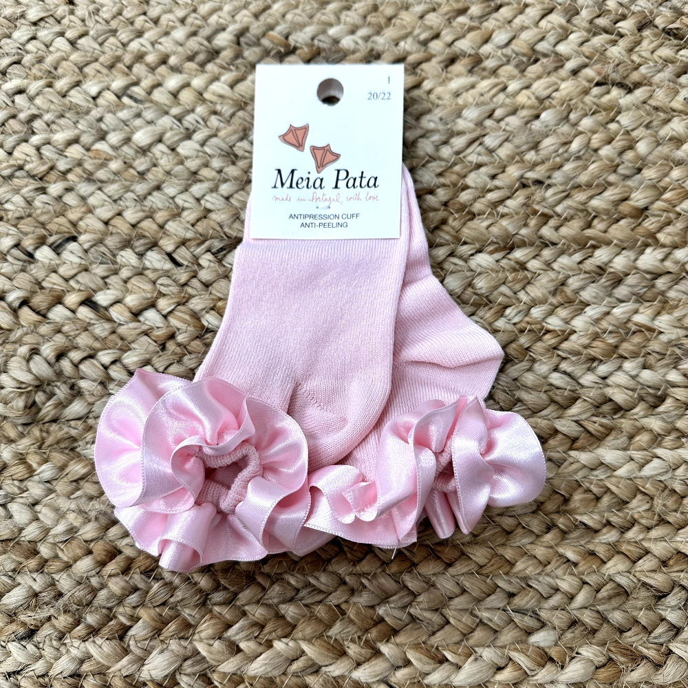 Meia Pata Baby Pink Dancers Ankle Socks