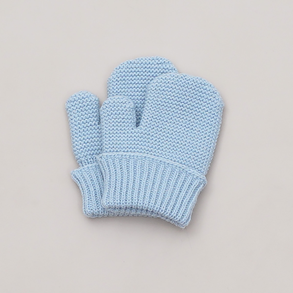 Pangasa Powder Blue Knitted Mittens