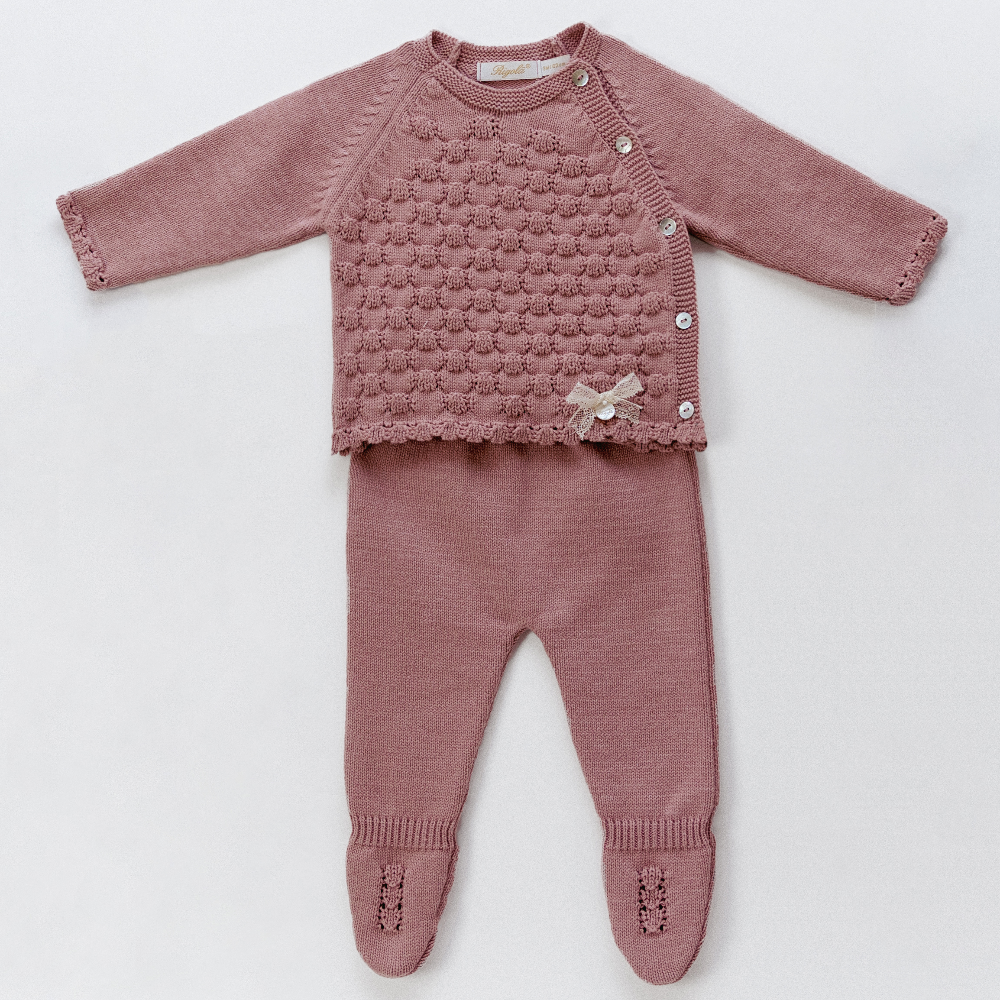 Rigola Girls Pink Fox knitted 2 piece