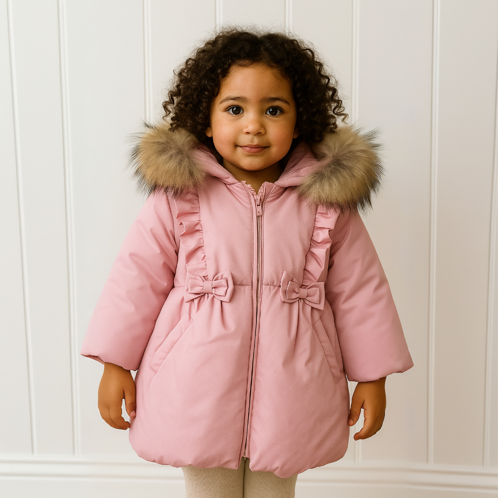 BUFI Girls Pink Padded Jacket